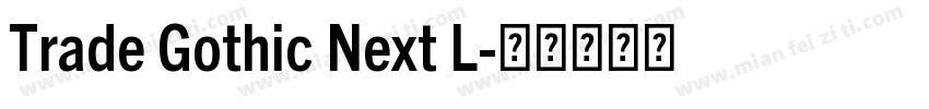 Trade Gothic Next L字体转换
